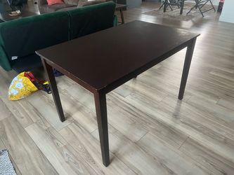 Dark Wood Dining Table (Seats 4)