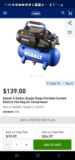Kobalt 3 Gallon Air Compressor