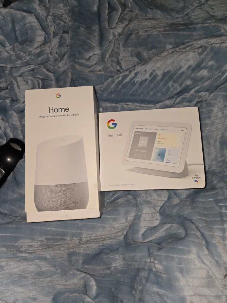 Google Nest Hub ,  Plus The HOME GOOGLE VOICE  ACTIVATED  SPEAKER