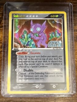 Sableye Pokemon Crystal Guardians (Stamped)
