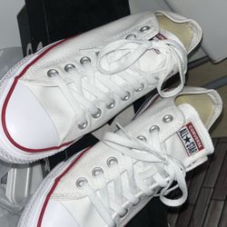 White Low Top Converse 