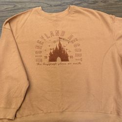 Disneyland Dark Orange Sweatshirt 1X
