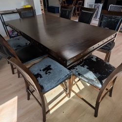 Wood Table And Chairs