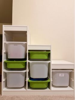Kids Toy Storage Organizer with Bins – Clean & Cute – Great Condition