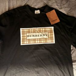 Black Burberry tee