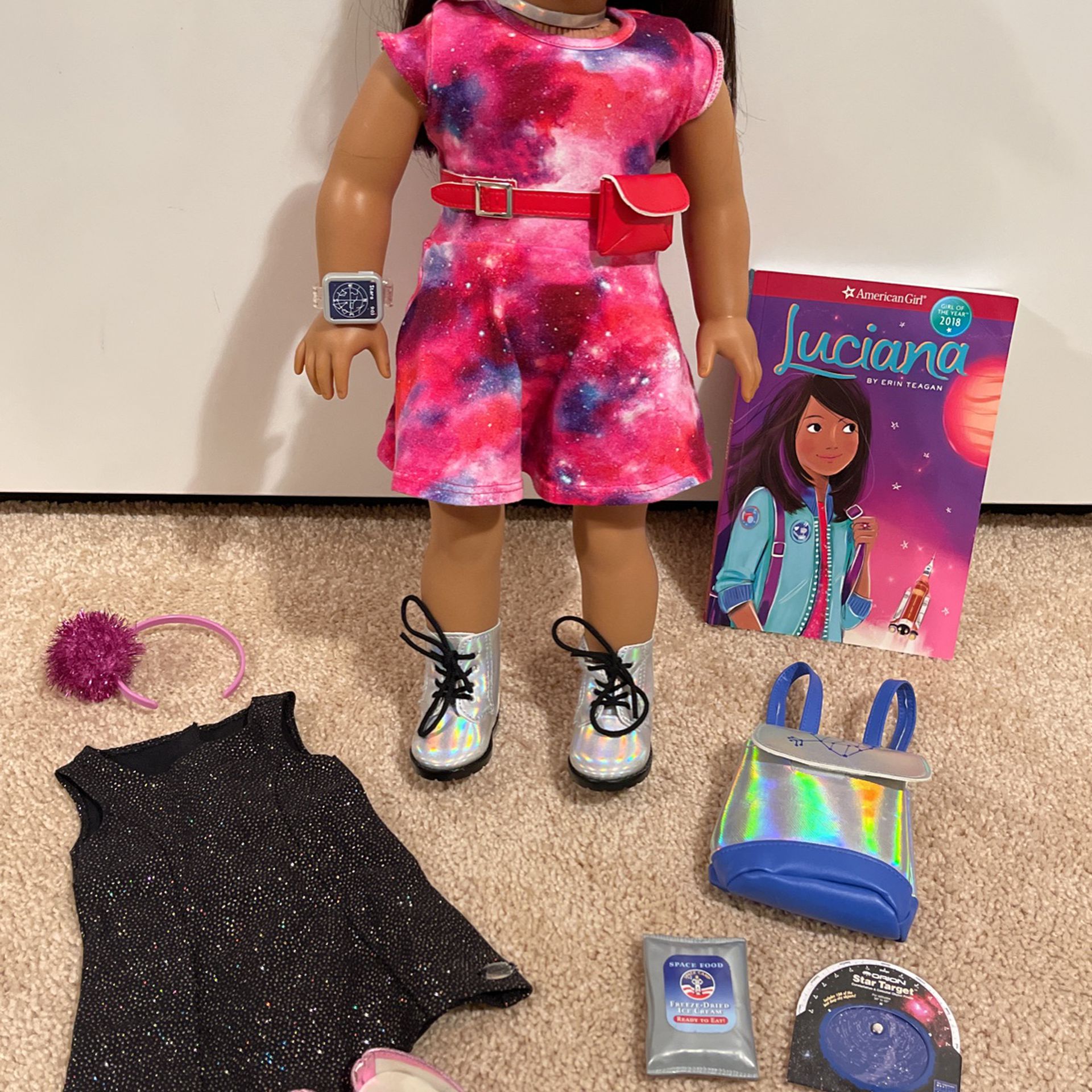 American Girl Luciana Doll And Outfit/Accessories 