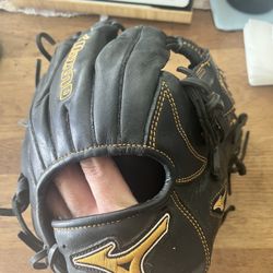 Mizuno Baseball Glove Black And Gold