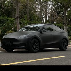 Matte Black Car Vinyl Wrap