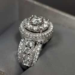 Diamond Ring 2.75 Carat T.W. 14K White Gold