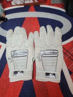 Dodgers Minor League Easton Shelton Game used Autograph Gloves
