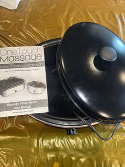 Massage stone warmer