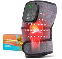 Red Light Therapy Knee Massager Heated Rechargeable for Knee Brace, Shoulder Arm
