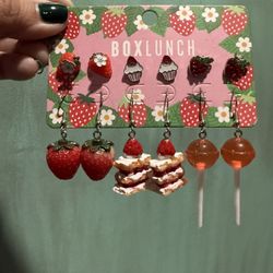 Strawberry Theme Earings
