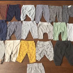 Baby Boy Clothes Size N.B (newborn) Pants Bundle (19pcs)