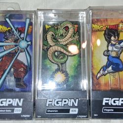 3 Dragonball Z Dragonball Super FIGPINS