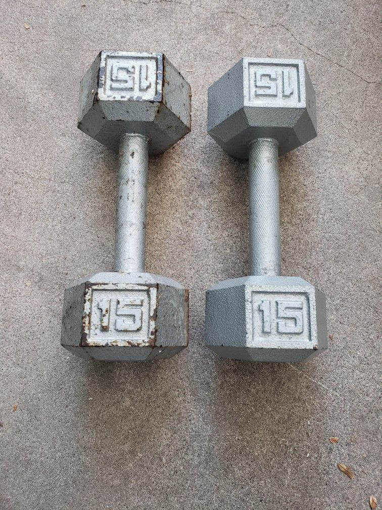 Iron Dumbbells 15lbs