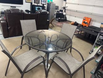 Stylewell 5-Piece Glass Top Outdoor Dining Set