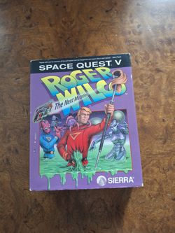 Space Quest V Roger Wilco 5 Mutation Tandy PC 3.5" MS Dos Disk Sierra Five Disk