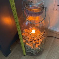 Lighted Ball Jar