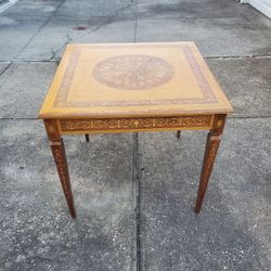 Antique Made In Italy Card/game Table