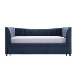 Valentina Twin Velvet Daybed with Trundle 
