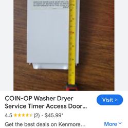 Coin-op Washer-Dryer Cover For Timer