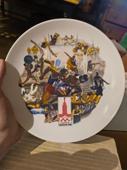Official 1980 Summer Olympics Plate by Alton S. Tobey