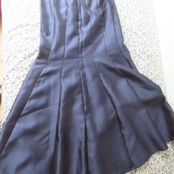 CARMEN MARC VALVO SIGNATURE LONG midnight DRESS SIZE 8 NWT