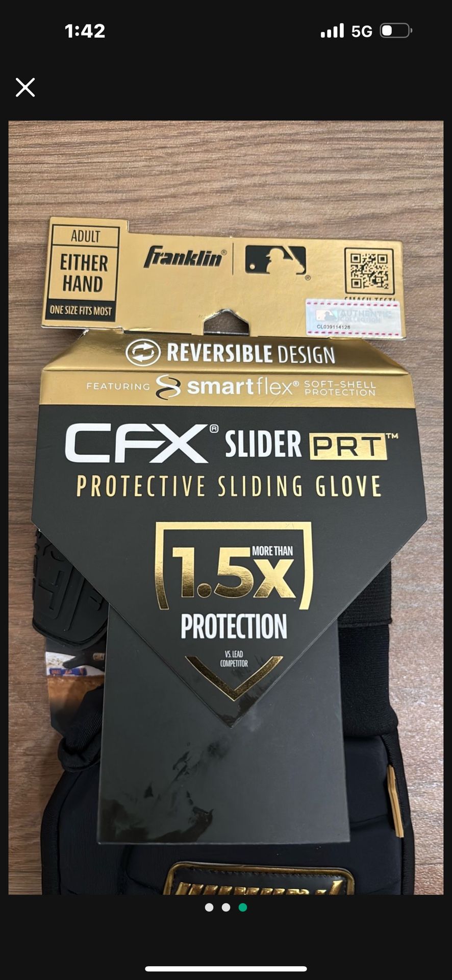 Baseball Franklin Protective Sliding Glove 