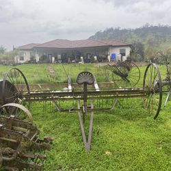 Antique Hayrake! 