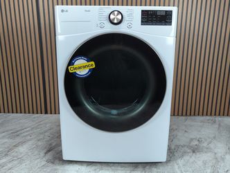 LG 7.4 Cu. Ft. Smart Stackable Gas Dryer with TurboSteam and Sensor Dry Technology in White (DLGX4001W-D-T071)