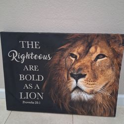 Lion wall art
