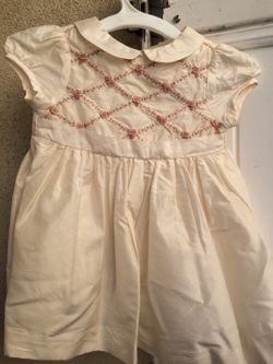 Janie and Jack, Off White Easter Dress, size 0-3