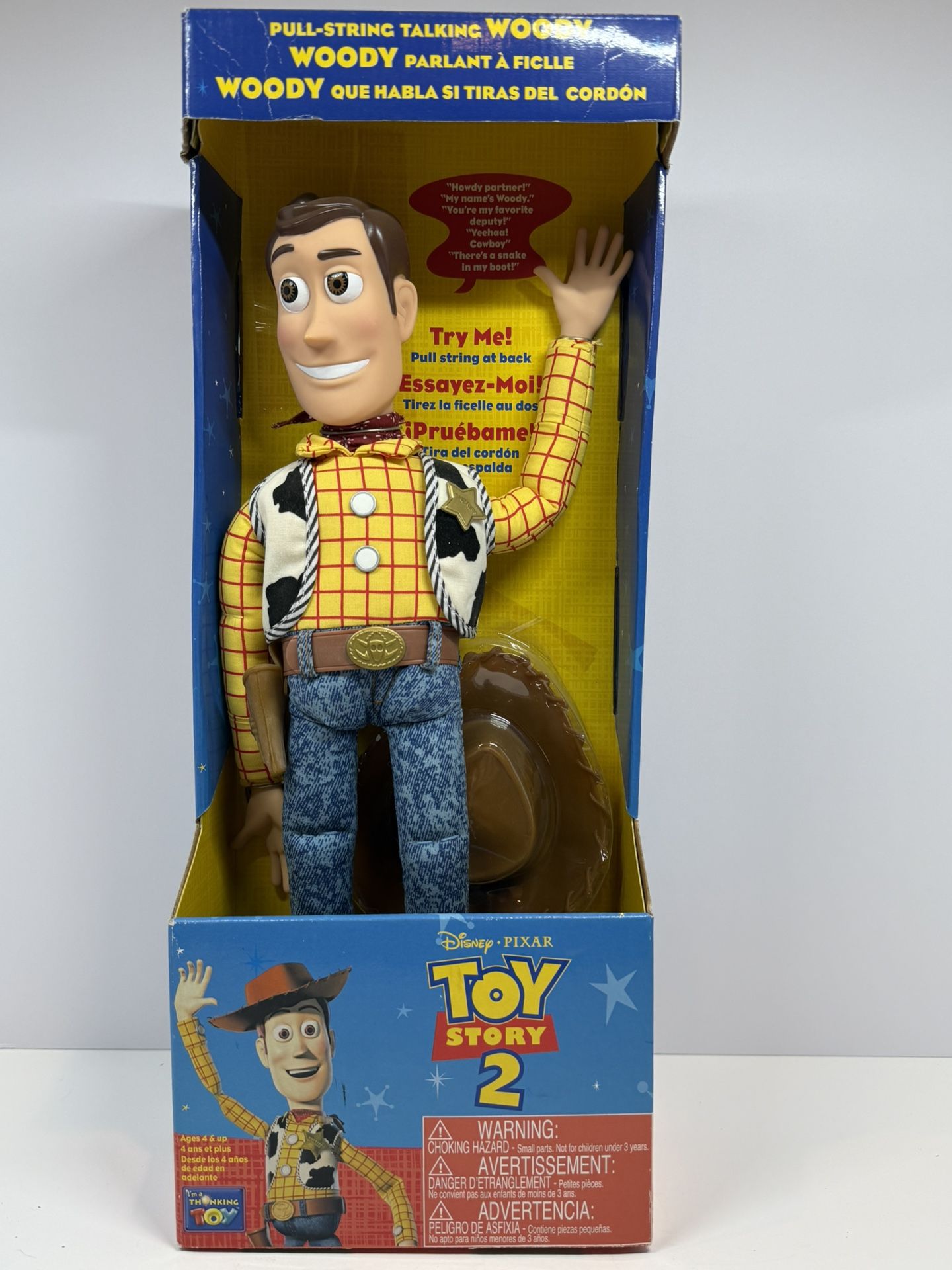 Disney Think Way Toys Toy Story 2 Talking Woody Figure 16 Inches