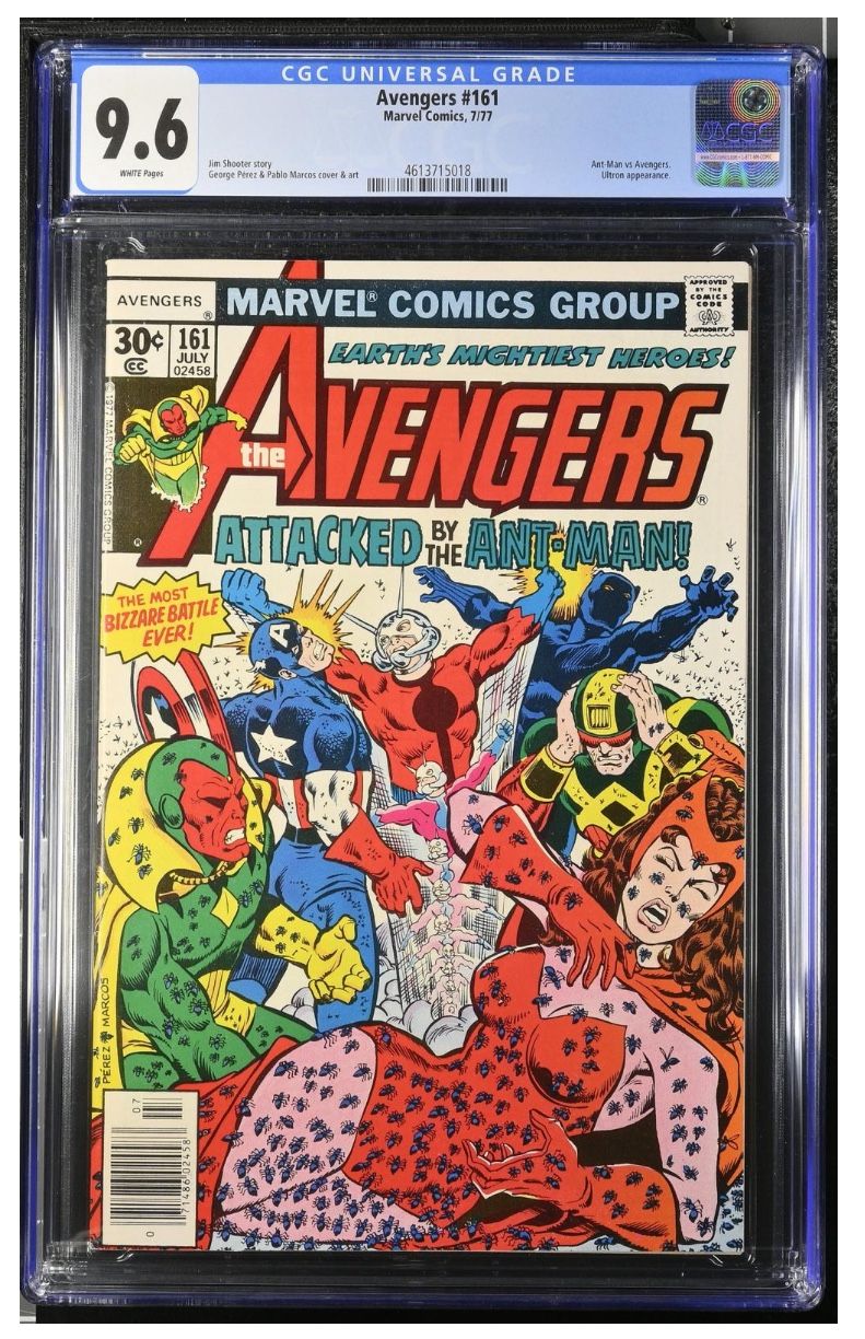 Avengers #161 CGC 9.6 White Pages Marvel Comics, 7/77 -