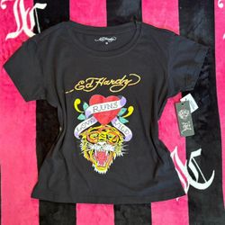 Ed Hardy black baby tee