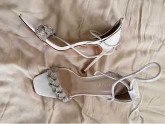 Size 9 White Heels