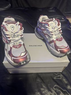 Burgundy Balenciaga Runners Size 11