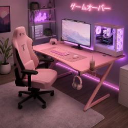 Pink Gaming Desk