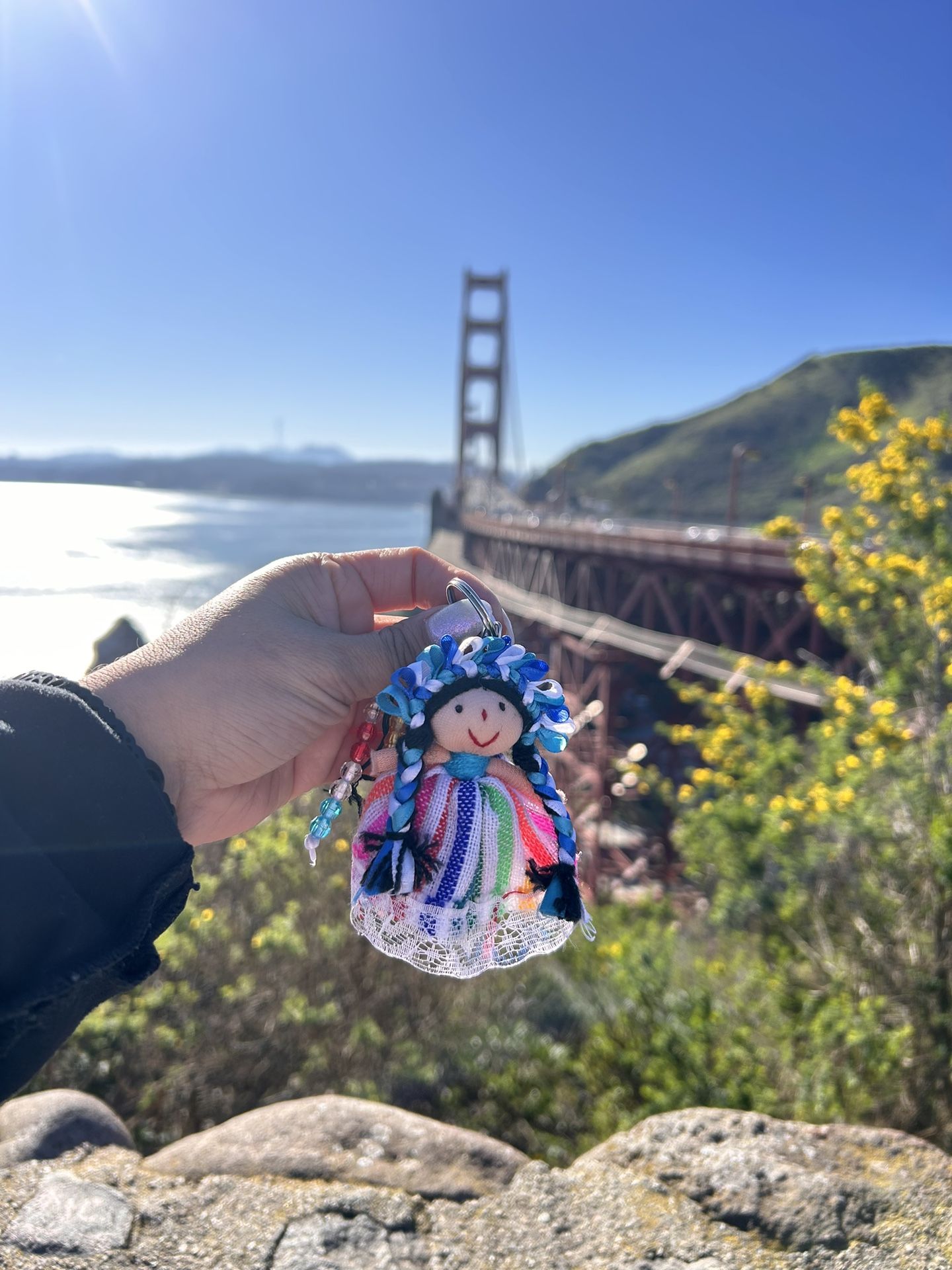 Llavero Artesanal Muñeca lele / handmade keychain