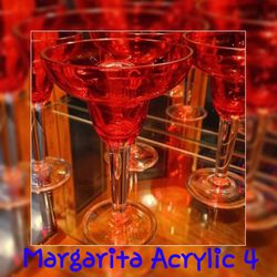 Margarita 4 Goblets Acrylic 