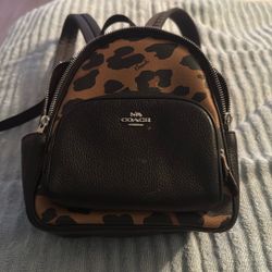 Coach Leopard Backpack 