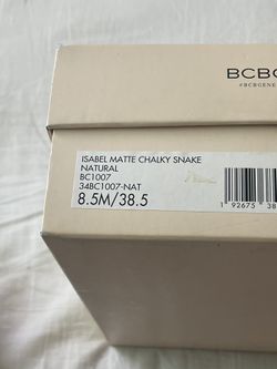 High Heels Size 8.5 Natural Snake Color