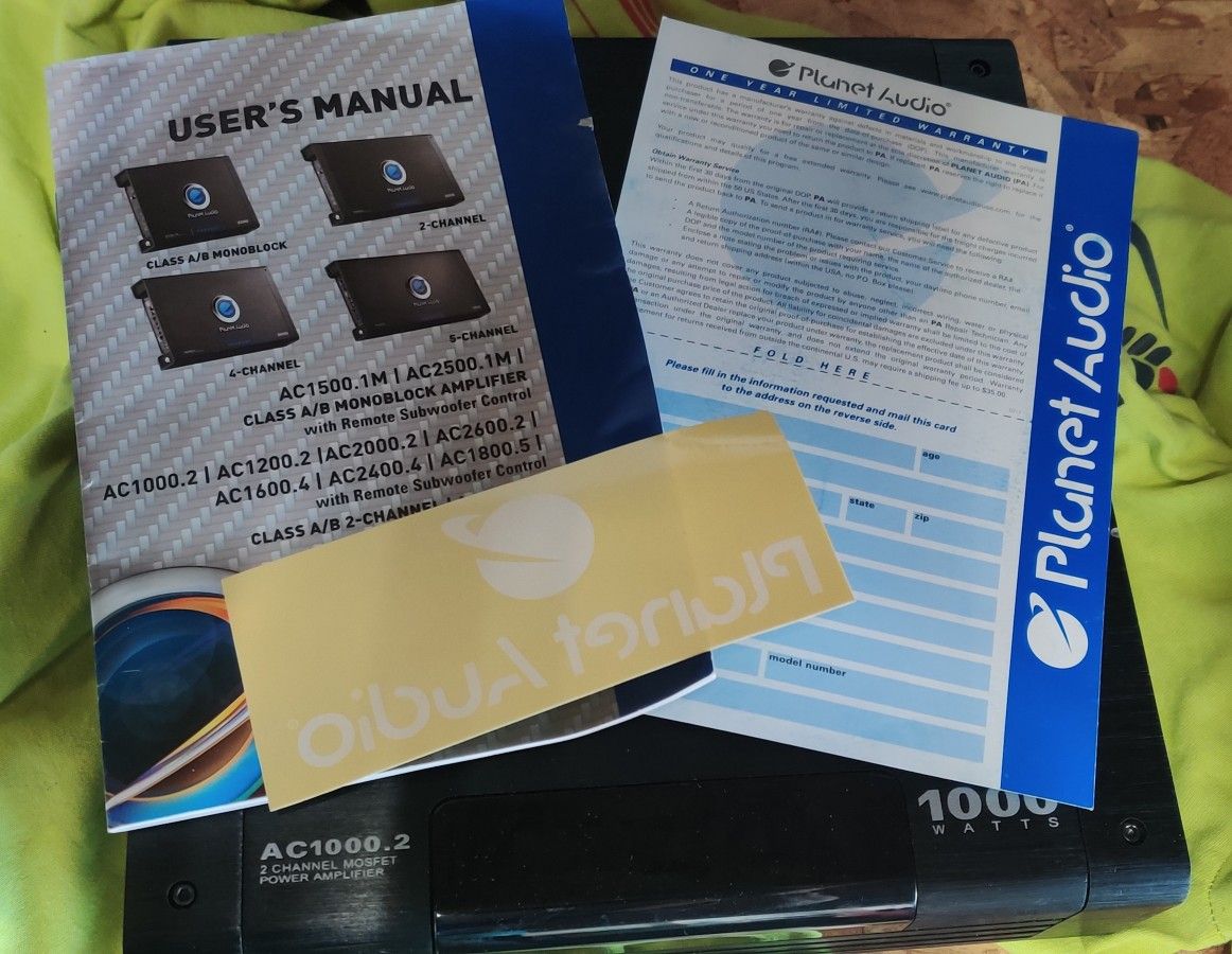 Car Amplifier Planet Audio