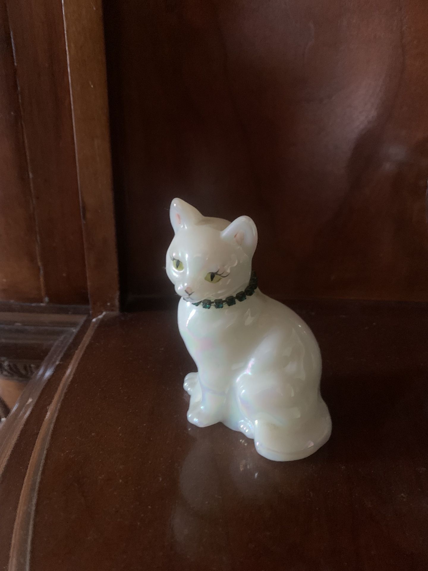 Glass Cat Figure