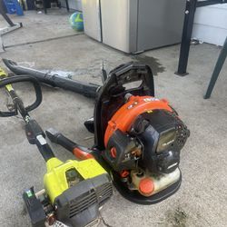 Blower And A Weedeater