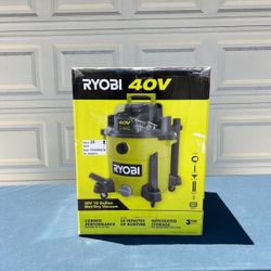 RYOBI  40V 10 Gal. Cordless Wet/Dry Vacuum
