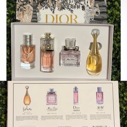 Dior woman perfume 4pc set