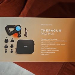 New, Unused Theragun Pro Plus With Vibration Head