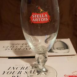 Case Of Gold Rimmed Stella Artois Chalices